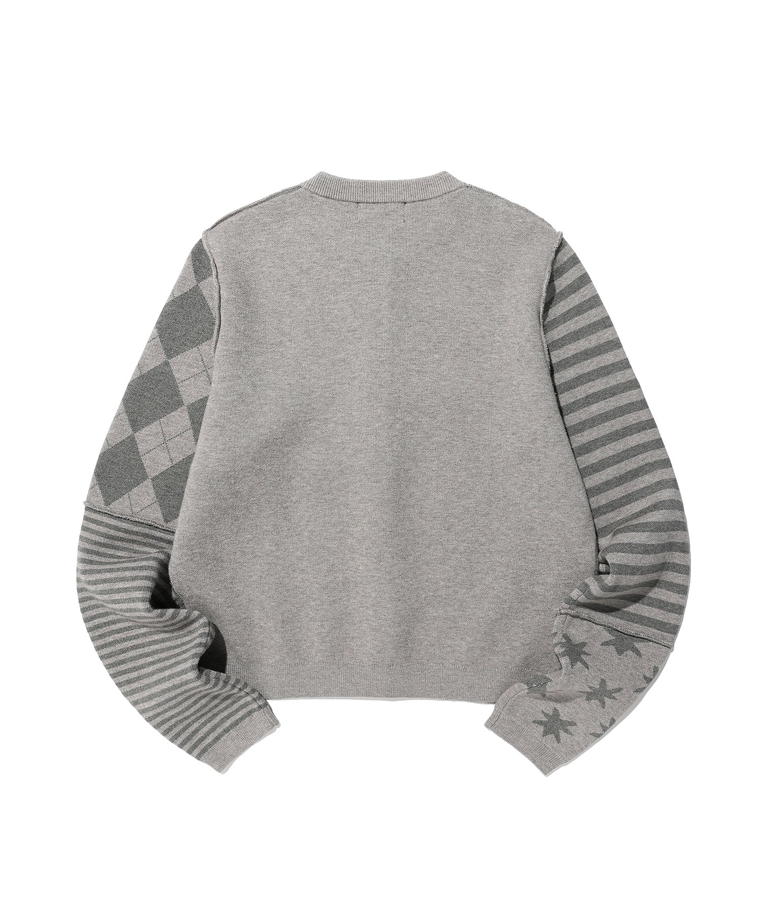 Nice Ghost Club Patchwork Knit Cardigan