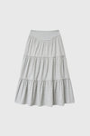 General Idea WOMAN Shirring Tiered Long Skirt