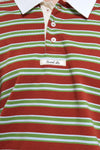General Idea WOMAN Multi Stripe Rugby T-Shirt [BRICK]