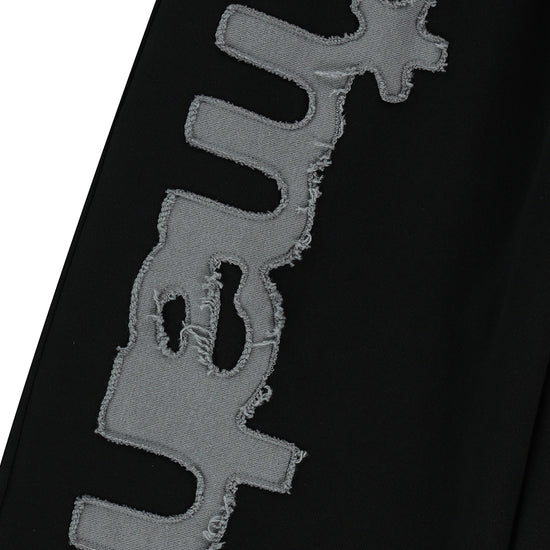 Mahagrid mah CUT OFF APPLIQUE SWEATPANT