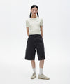 Mahagrid Cable Half Sleeve Knit