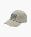 Marithé François Girbaud Classic Logo Damaged Overfit Cap