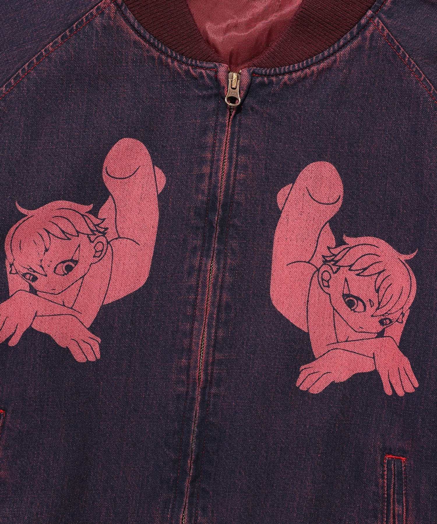 Nice Ghost Club New Heaven Denim Souvenir Jacket