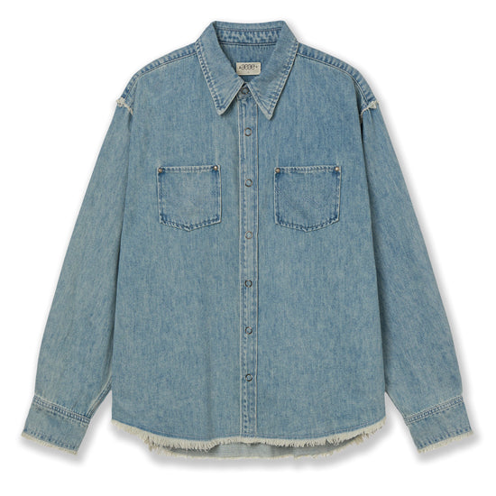 AEAE Western Denim Shirt Light Blue