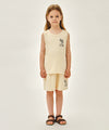 Marithé François Girbaud Kids Terry Sleeveless Top and Pants Set - Navy