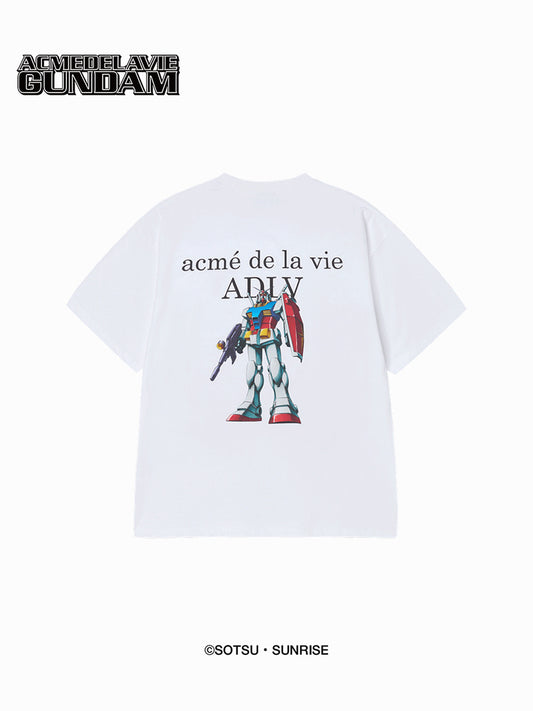 ADLV Mobile Suit Gundam Basic Logo Short Sleeve T-Shirt