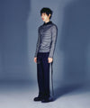 Nice Ghost Club Stripe Collar Long Sleeve Knit Tee