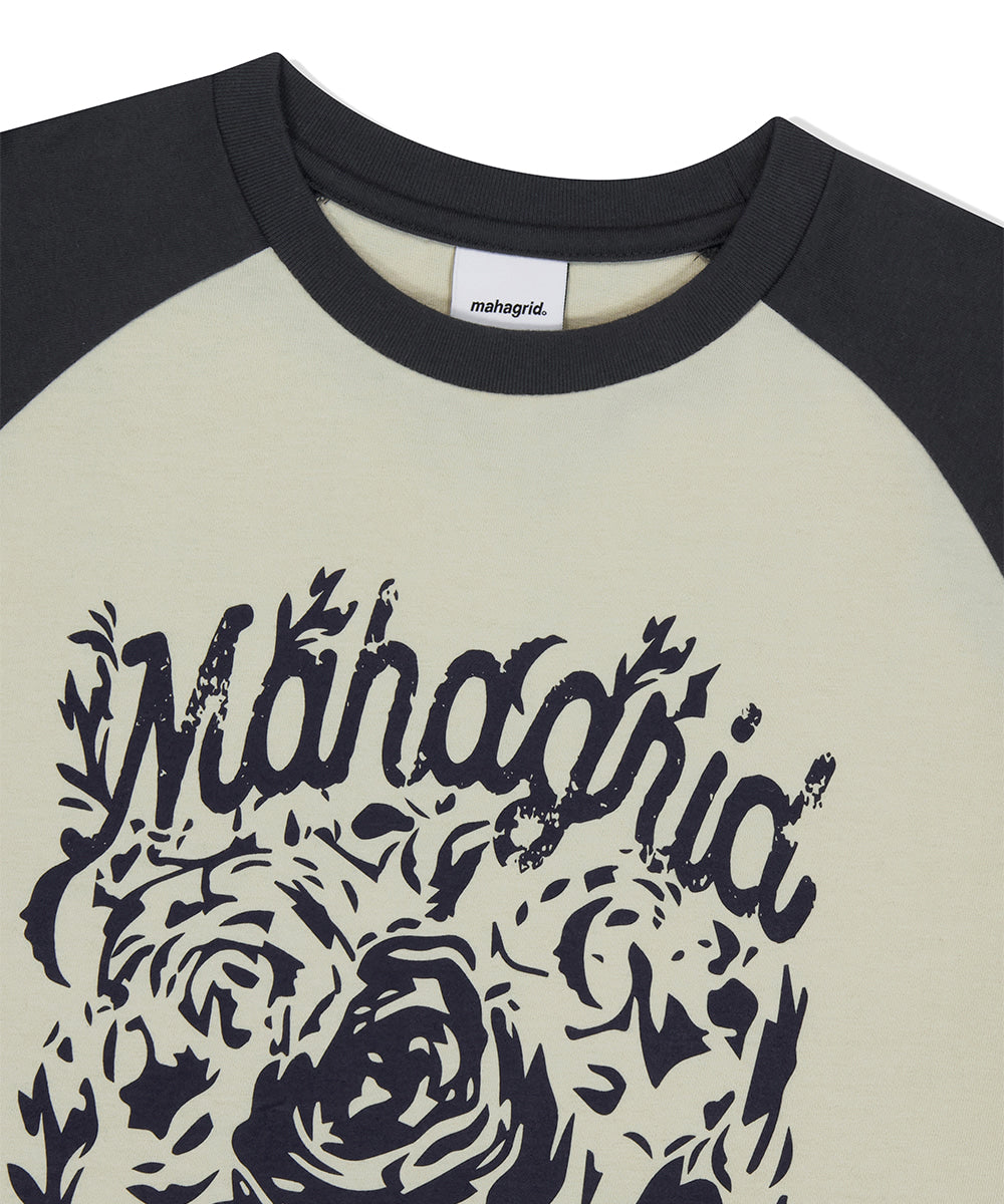 Mahagrid Rose Raglan Tee