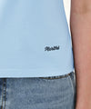 Marithé François Girbaud W SMALL CLASSIC LOGO ONE SHOULDER LAYERED TEE ivory