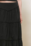 General Idea WOMAN Shirring Tiered Long Skirt