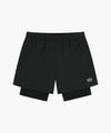 Marithé François Girbaud Marithé SPORT M DOUBLE-LAYER SHORTS BLACK