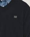 Marithé François Girbaud V-NECK KNIT PULLOVER navy