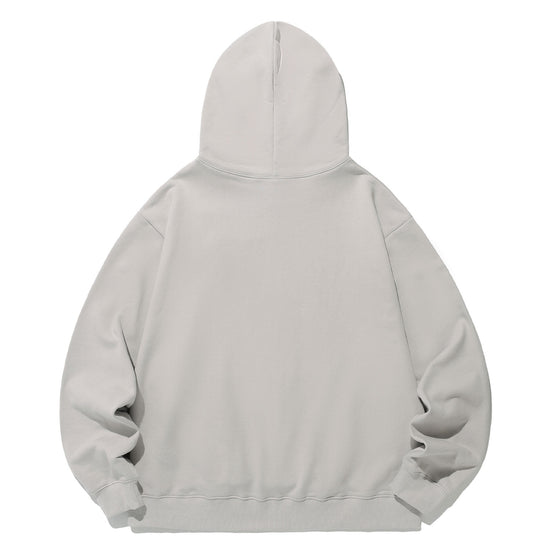 Nice Ghost Club Vest Print Hoodie [Light Grey]