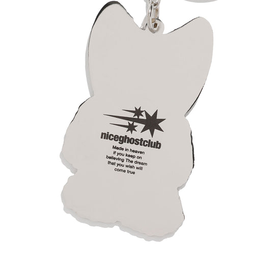 Nice Ghost Club Devil Bear Doll Metal Key Ring [Silver]