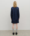 Marithé François Girbaud Women's Denim Long Sleeve Dress Dark Blue