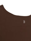MLB Women's Basic Off Shoulder Shirring Ribbed Dress