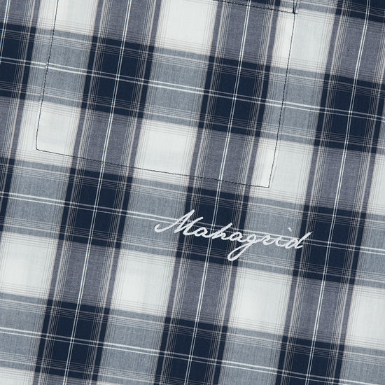 Mahagrid Ombre Check Half Shirt