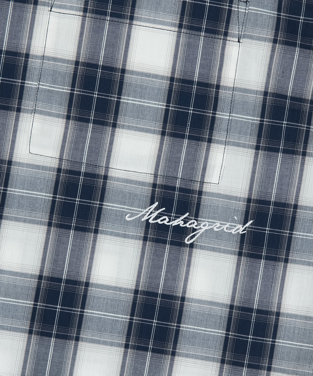 Mahagrid Ombre Check Half Shirt