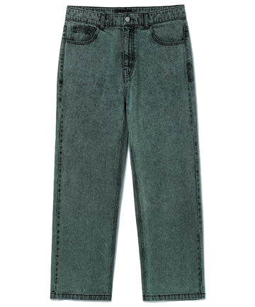 Mahagrid Overdyed Acid Denim Pant Blue