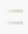 Marithé François Girbaud Regular Logo Metal Ball Hair Pin 2 Pack Ivory