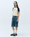 Marithé François Girbaud W LONG BERMUDA DENIM PANTS