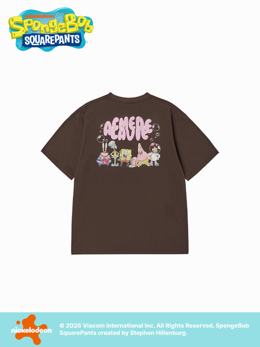 ADLV BUBBLE FONT SPONGEBOB SHORT SLEEVE T-SHIRT