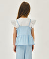 Marithé François Girbaud Kids Checked Sleeveless Blouse