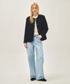 Marithé François Girbaud W TWEED ROUND NECK JACKET