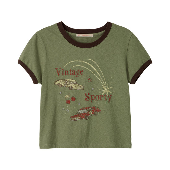 Bitter Cells Vintage Car Ringer Tee