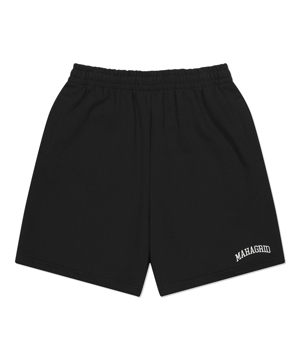 Mahagrid Varsity Logo Sweat Short [Black]