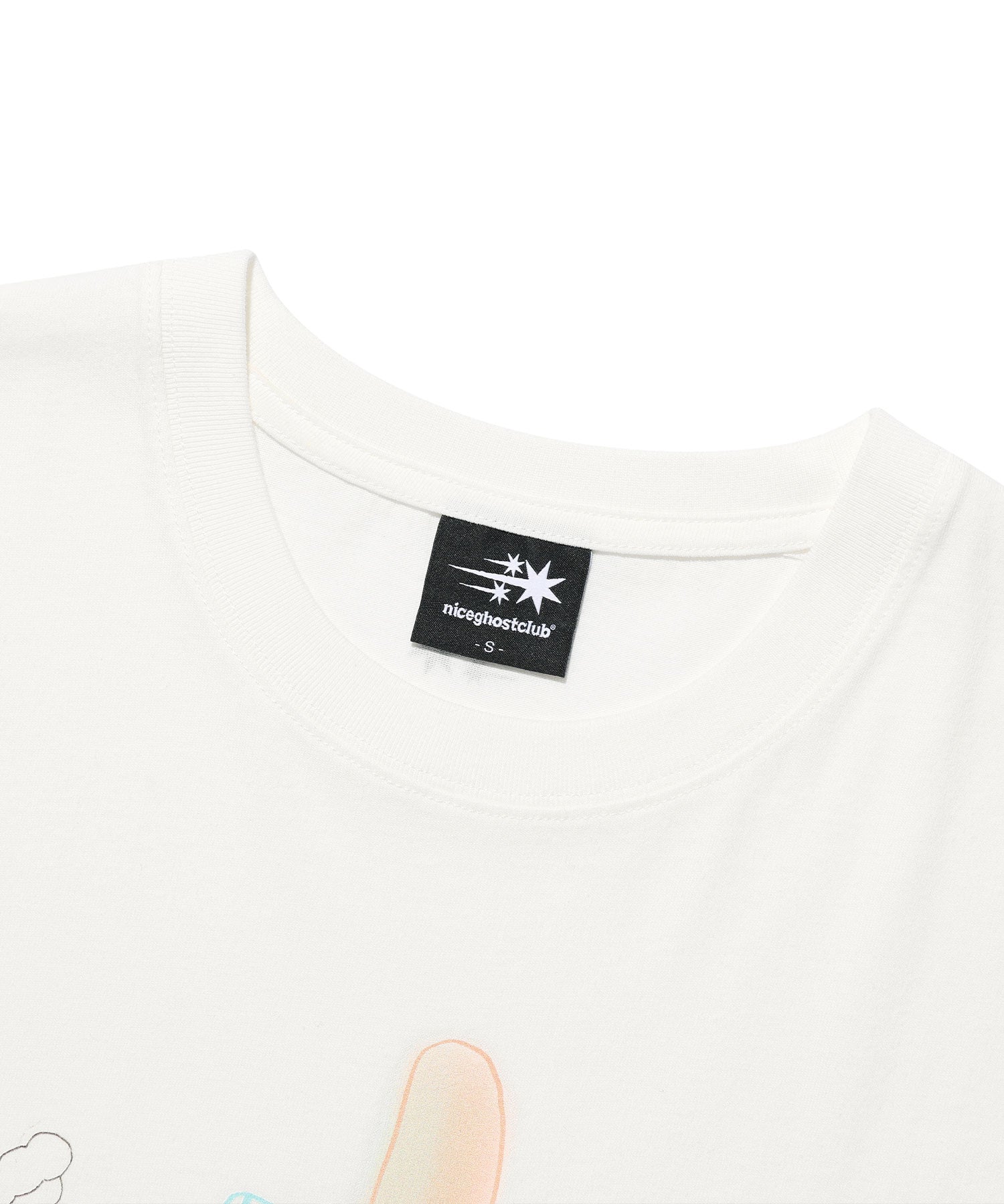 Nice Ghost Club Rainbow Finger Tee