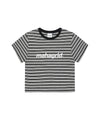 Mahagrid Stripe Basic Logo Tee