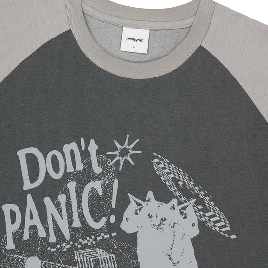 Mahagrid Don't Panic Pigment Raglan Tee