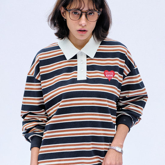 Bitter Cells Union Stripe Collar Tee
