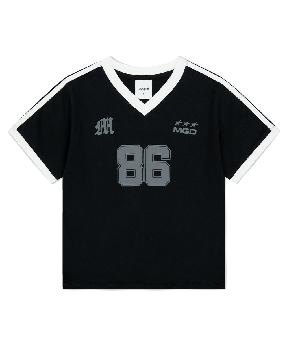Mahagrid Football Ringer Tee