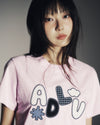 ADLV Women's ADLV Applique Logo Short Sleeve T-Shirt