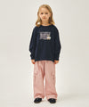 Marithé François Girbaud Kids Doodle Classic Logo Long Sleeve Tee White