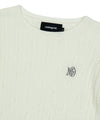 Mahagrid Cable Half Sleeve Knit
