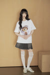 ADLV AC Bear Baby Face Astronaut Short Sleeve T-Shirt