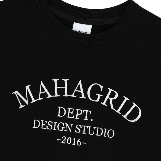 Mahagrid ARCH DEPT CROP SWEATSHIRT [BLACK]