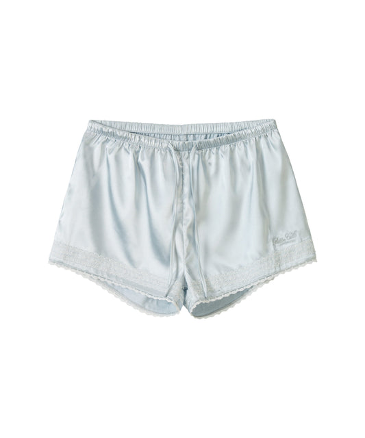 Bitter Cells Coastal Satin Shorts-Sky Blue