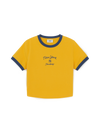 MLB Women's Sportive Cursive Ringer Crop T-shirts