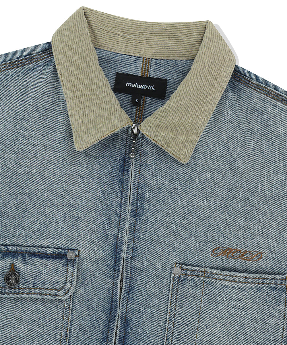 Mahagrid Dungaree Denim Jacket