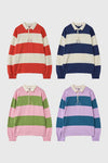 General Idea UNISEX Stripe Rugby Knit