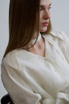 General Idea WOMAN V-Neck Scarf Blouse