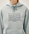 Marithé François Girbaud CLASSIC LOGO APPLIQUE MIX HOODIE heather gray