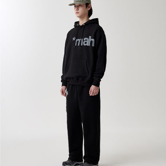 Mahagrid mah CUT OFF APPLIQUE SWEATPANT