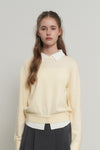 General Idea WOMAN Relaxed Collar Layered Pullover