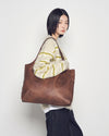 ADLV GO POINT VEGAN LEATHER SHOPPER BAG