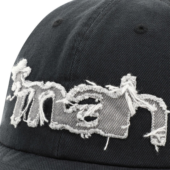 Mahagrid Washed Raw Cut Mahagrid Cap in Black